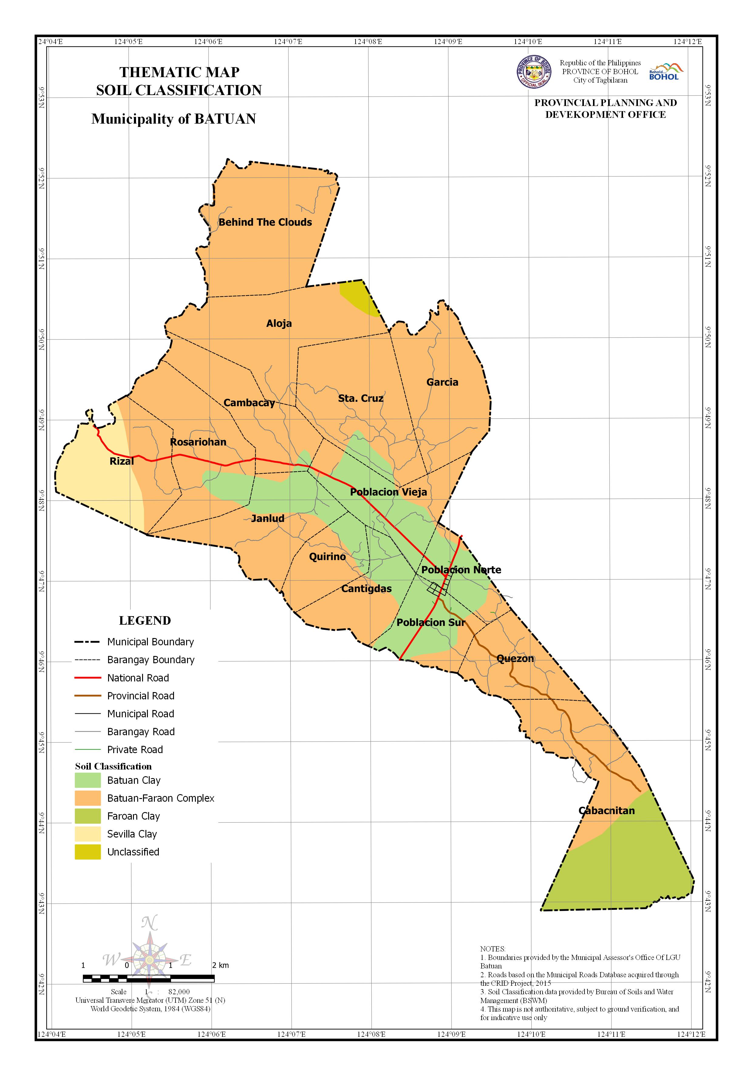 Soil classification Map of Batuan